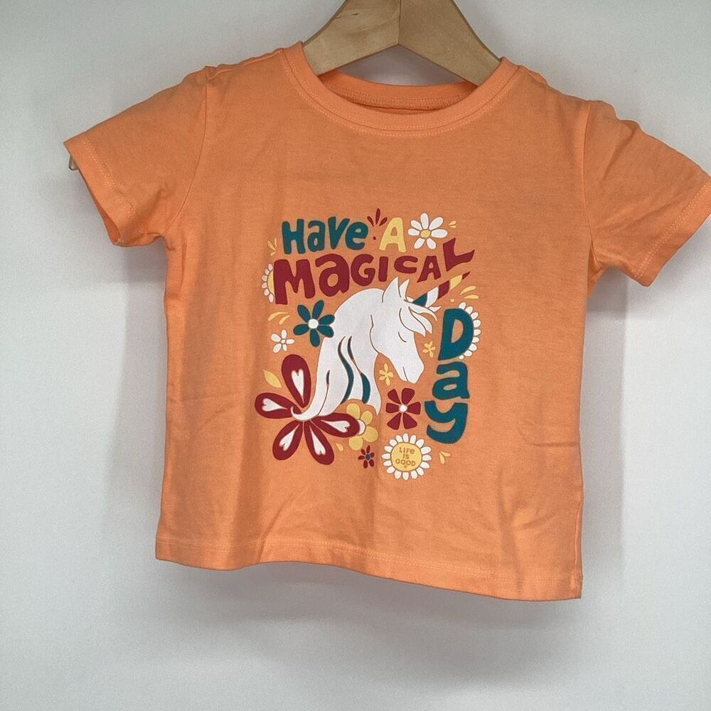 Girls Life Is‎ Good Have A Magical Day" Unicorn Tee Shirt